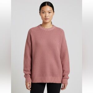 American Eagle Outfitters Waffle Knit Crew Sweater XS Oversized